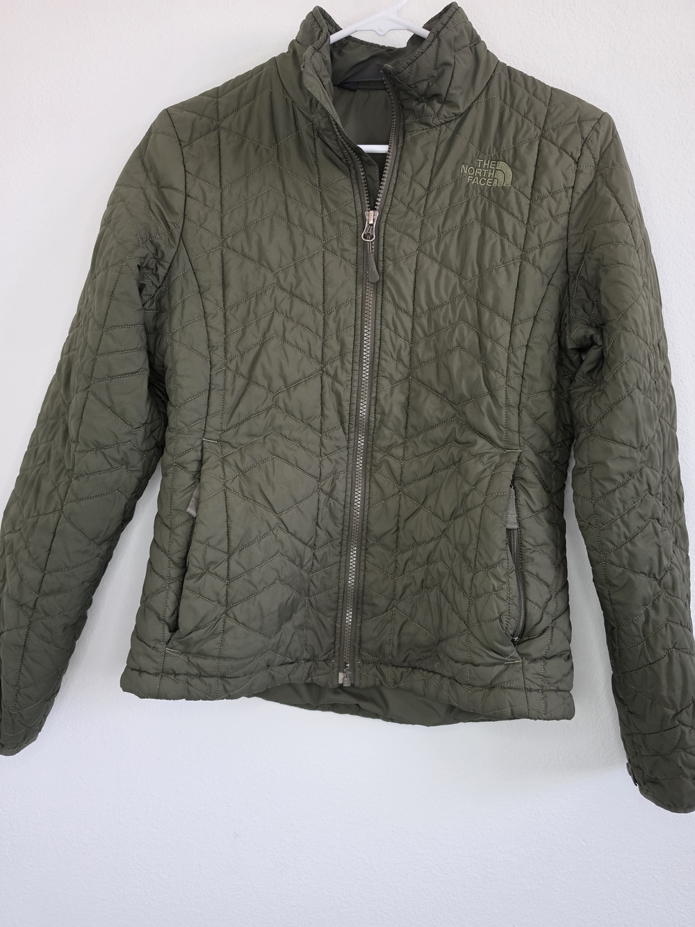 The North Face Women’s Quilted Olive Green Jacket